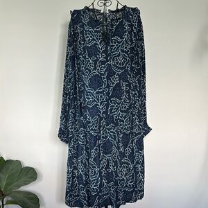 Caslon Navy Floral Midi Dress